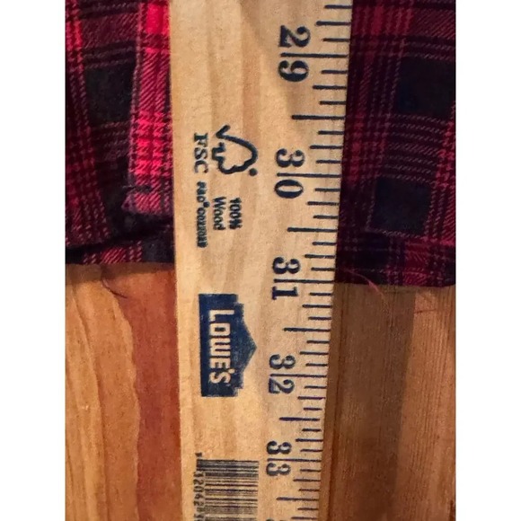 Scotch Soda Men's Red Black Plaid Long Sleeve Button Up Shirt Size XL - Picture 9 of 10